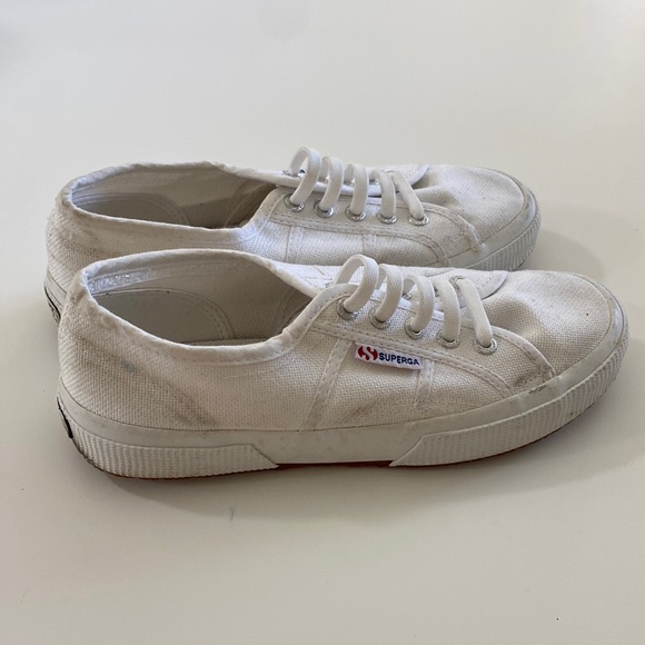 Superga 2750 Cotu Classic White Sneakers Size 7 - Picture 1 of 6